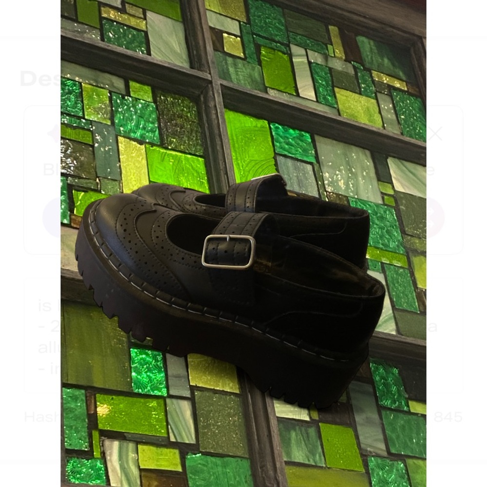 Black Double Decker T.U.K. Mary Jane